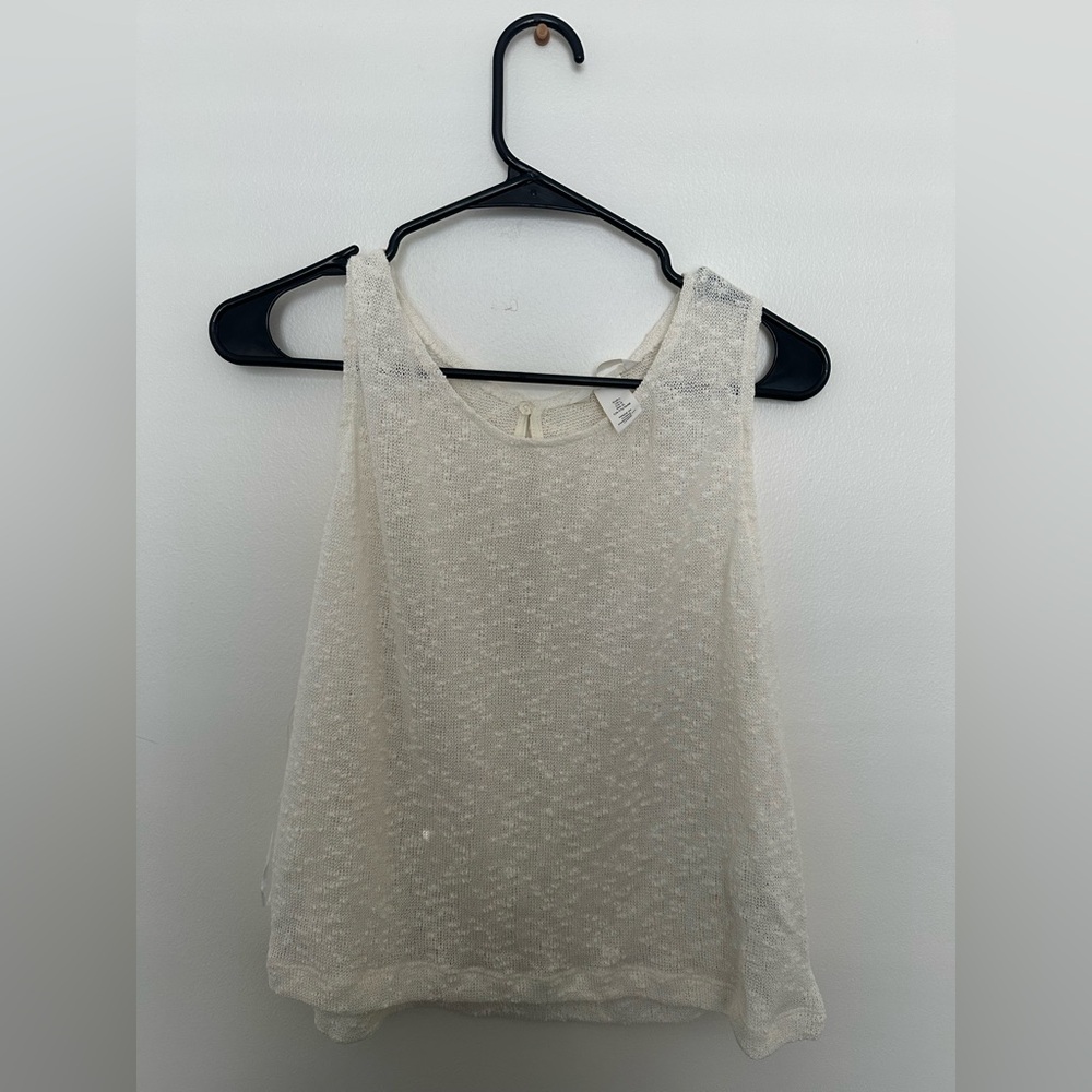 H&M White Sleeveless Top